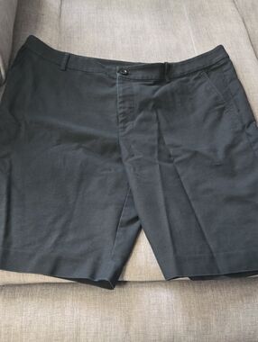 Ralph Lauren Black Flat-Front Men's Shorts